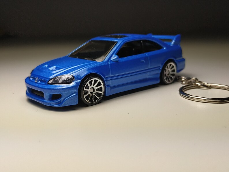 Honda Civic Si Hot Wheels Keychain Etsy