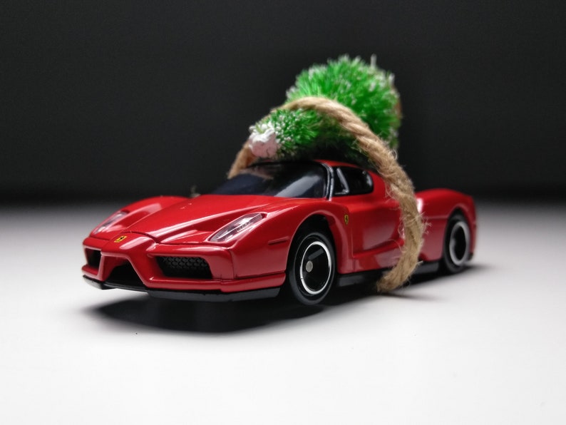 Ferrari Enzo Carrying Christmas Tree Car Christmas Ornament Etsy