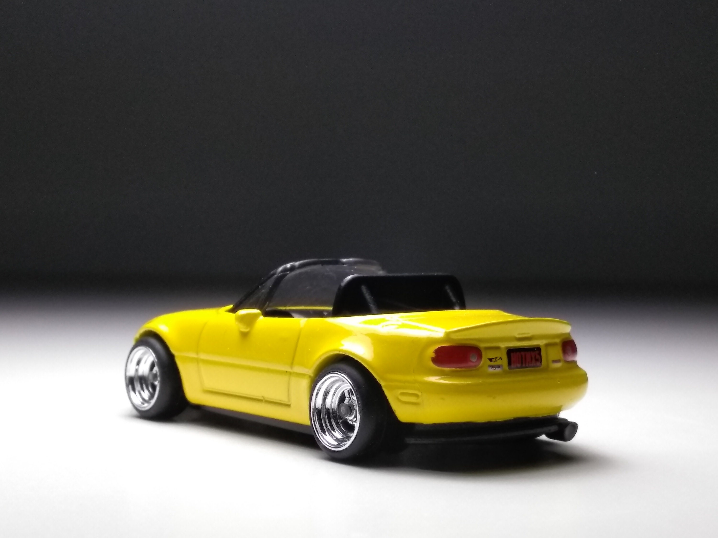 Hot wheels Mazda MX5 Miata. Yellow. Custom Real Rubber tires Etsy