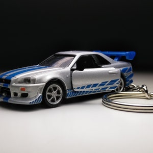 Nissan Skyline R34 Keychain - Etsy
