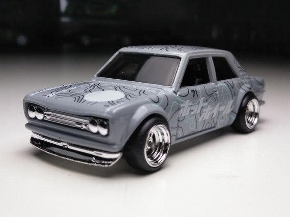 Datsun 510 custom Hot Wheels With Real Riders - Etsy Finland