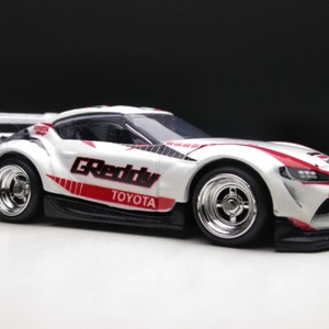 TOYOTA SUPRA Hot wheels (Custom real rubber tires)