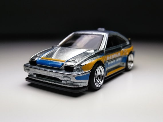 Honda CRX Hot Wheels custom Real Rubber Tires Etsy