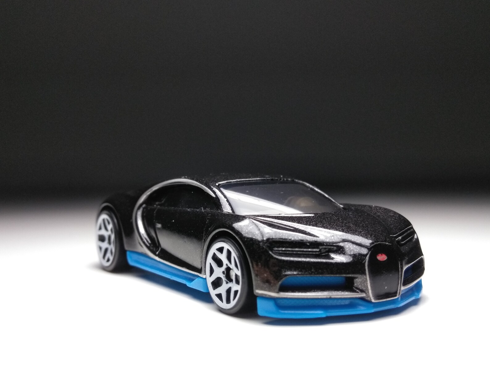 BUGATTI CHIRON Black/Blue Hot wheels Custom plastic wheels Etsy