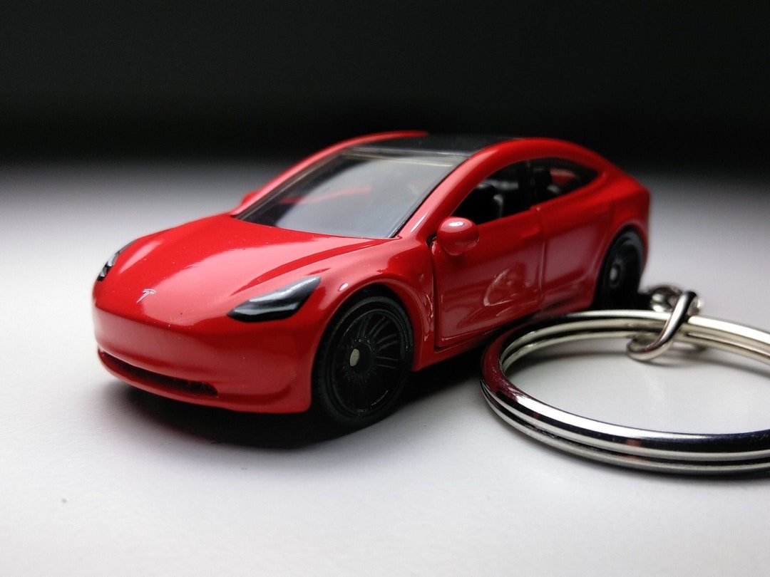 Tesla Model 3 Matchbox Keychain - Etsy