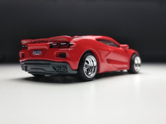 CORVETTE C8 Hot Wheels 1 64 Scale custom Real Rubber Tires Etsy