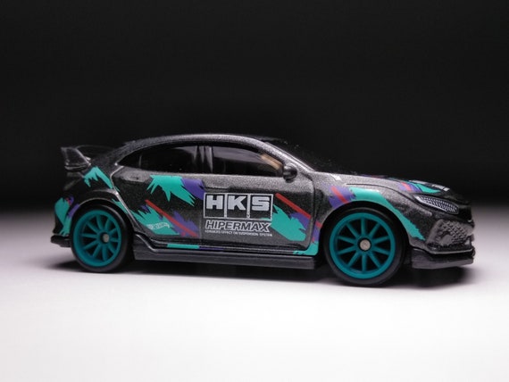 Honda Civic Type R Hot Wheels(custom Real Rubber Tires) - Etsy