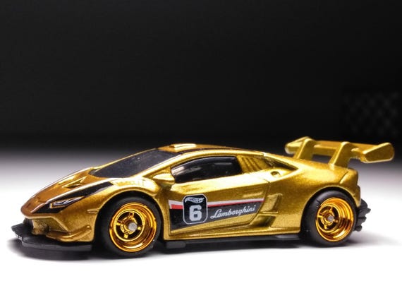 Lamborghini Huracan Super Trofeo Hot Wheels (custom Real Rubber