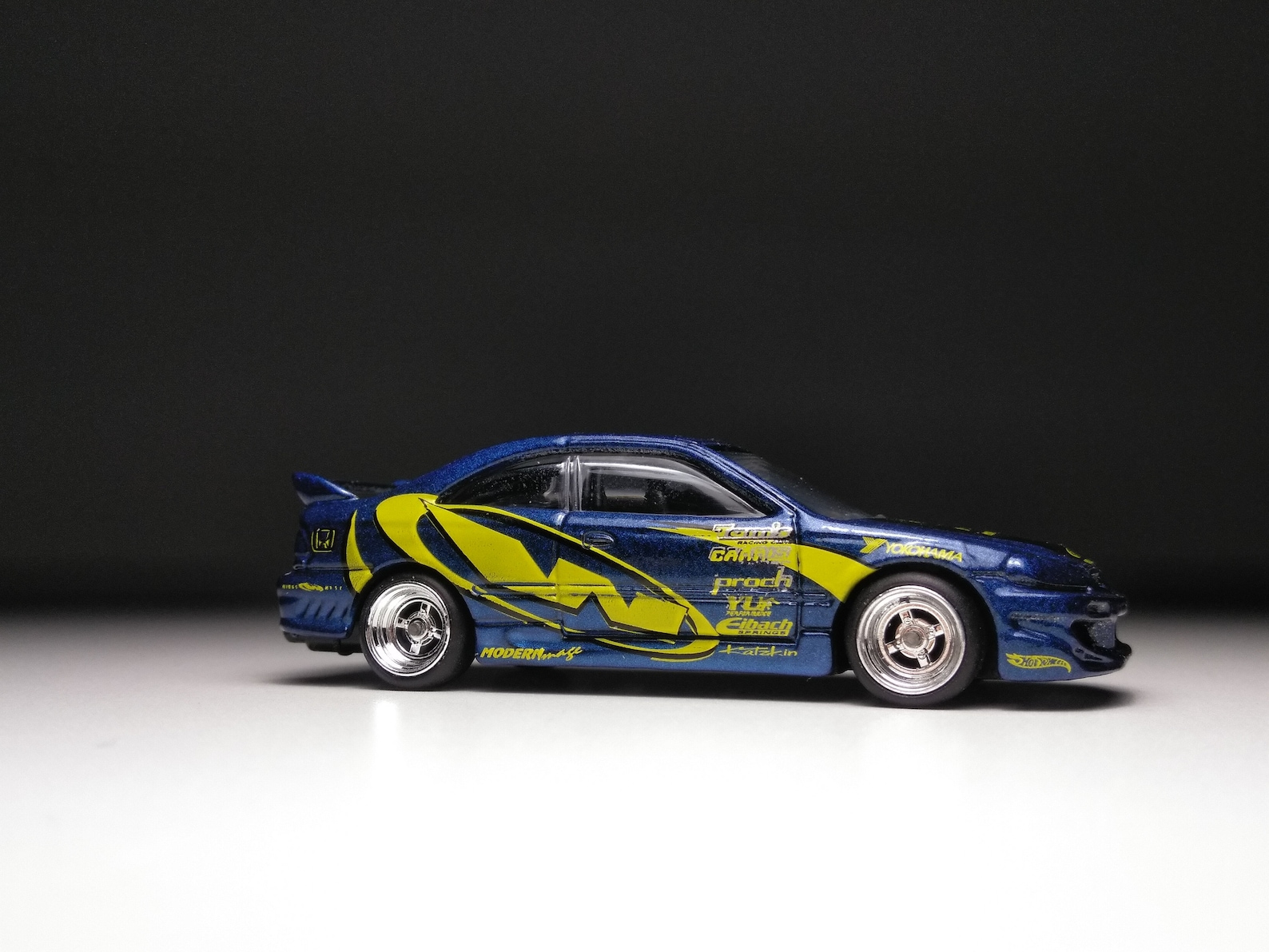 1999 Honda Civic Si Blue/Yellow Hot wheels. Custom Real Etsy
