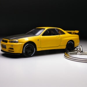 Nissan Skyline GTR R34 Keychain - Etsy