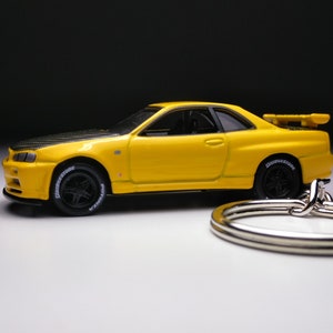 Nissan Skyline GTR R34 Keychain - Etsy