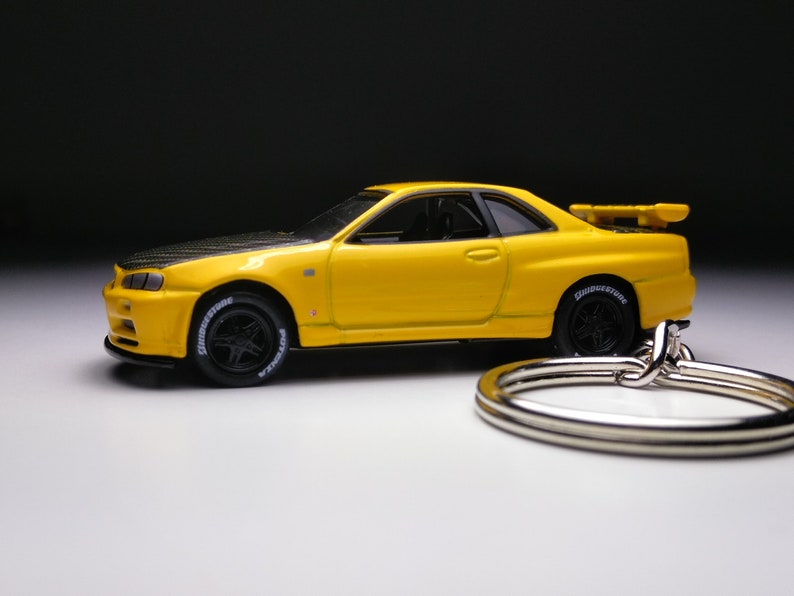 Nissan Skyline GTR R34 Keychain - Etsy