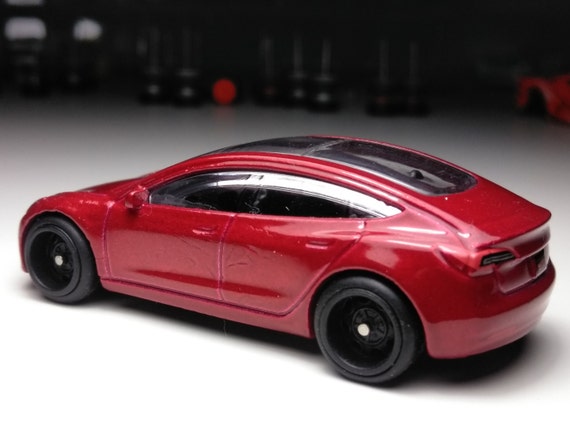 Tesla Model 3 Hot Wheels custom Real Rubber Tires -  Finland
