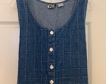 plus size button down denim dress