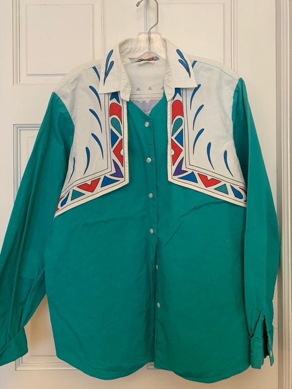 Vintage Western Button Down Shirt