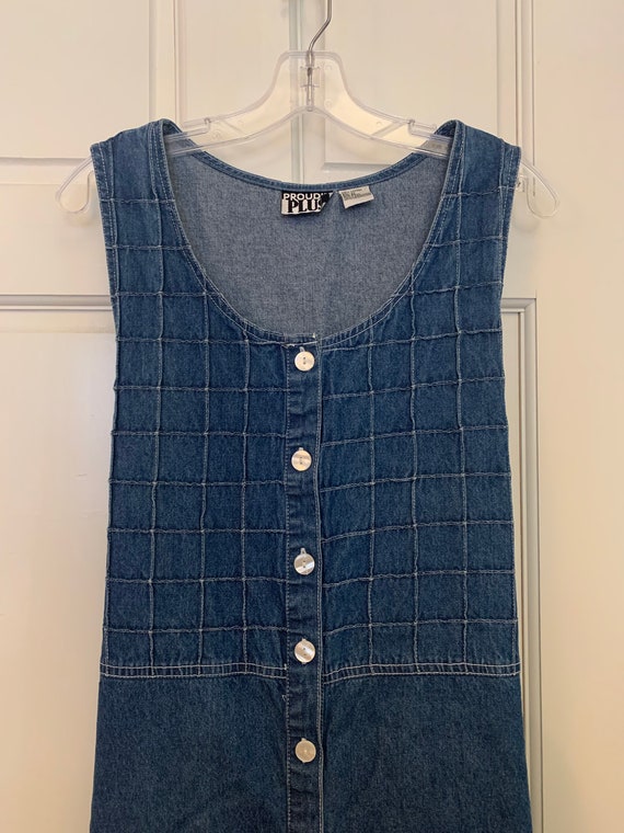 Vintage Denim Dress — Plus Size