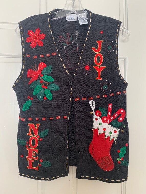 Vintage Bobbie Brooks Christmas Sweater Vest