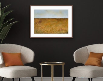 Original Oil Painting Landscape - Minimalist Artwork