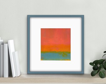 Oil Painting: Abstract Landscape Minimalist Artwork - Unframed