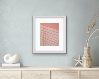 Oil Painting: Minimalist Pink Color Palette -Original Artwork Unframed