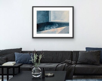 Wabi-Sabi Wall Art: Minimalist Oil Painting One of a Kind