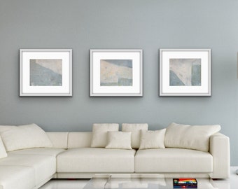 Oil Paintings: Neutral Wall Art -Gallery Wall  Set