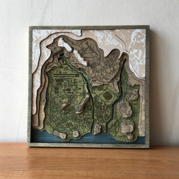 Fan Art, Wall Decor, Gift For Gamer, Warzone Map, Boyfriend Gift, Call of Duty Map