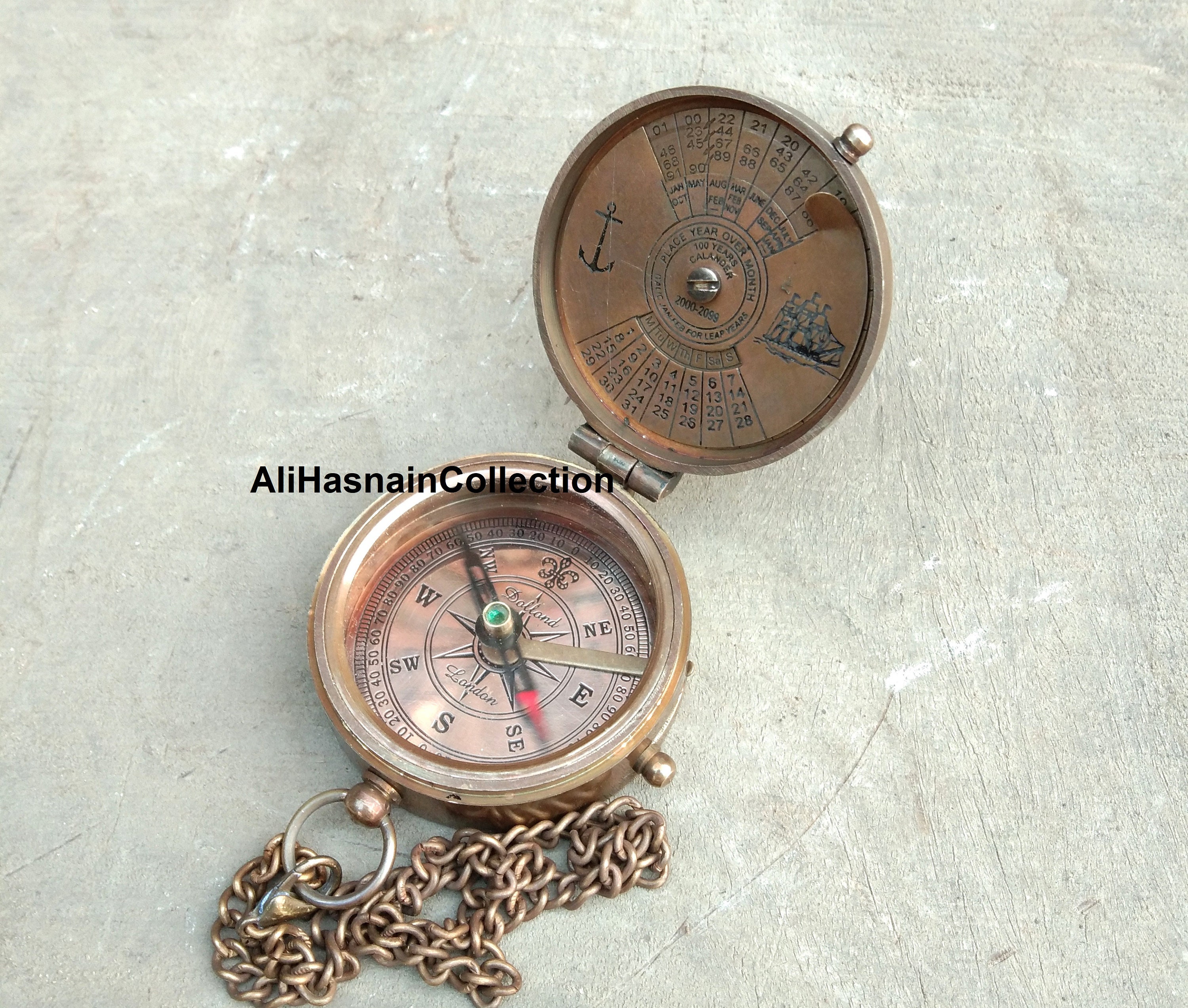 100 Years Calendar Compass Personalized Antique Vintage Etsy UK