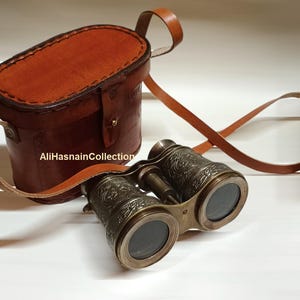 Antique Brass Working Binoculars, Nautical Brass Travelling Binoculars, Spyglass, Boating Gift, Anniversary Gift For Husband, Christmas Gift