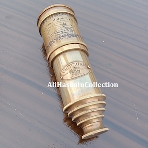 Antique Brass Opera Spyglass Telescope, Personalized Spyglass Telescope, Vintage Scope Spyglass for watching Birds Travelling Home Decor