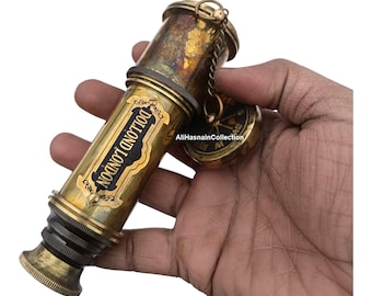 Personalized Working Brass Telescope, Engraved Telescope, Pirates Spyglass, Boating Gift, Graduation Gifts, Anniversary Gift, Christmas Gift