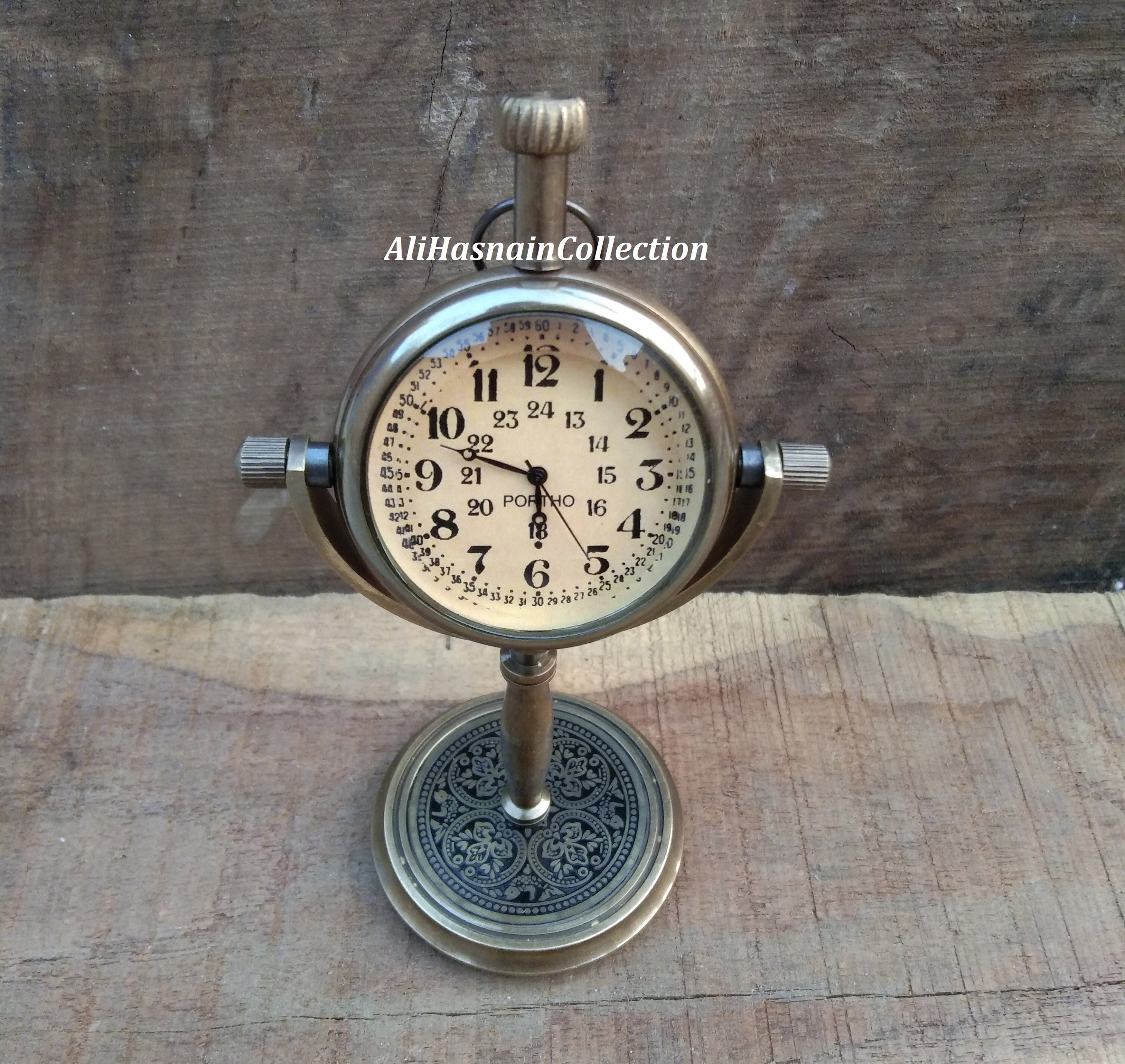 Engraved Desk Clock Personalized table Clock Gift Office Etsy