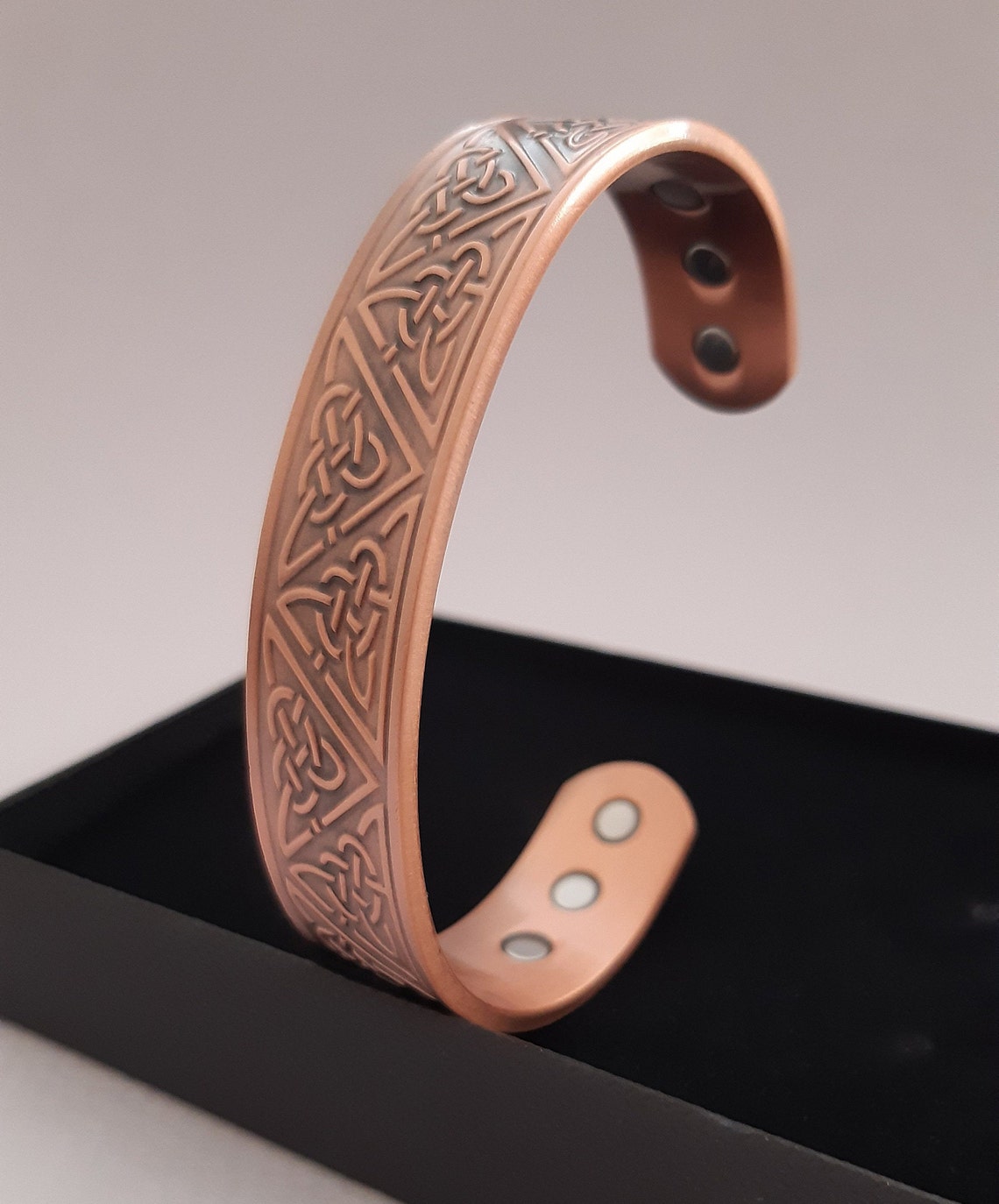 Men's Copper Bracelet Solid Copper Bangle in Gift Box Etsy