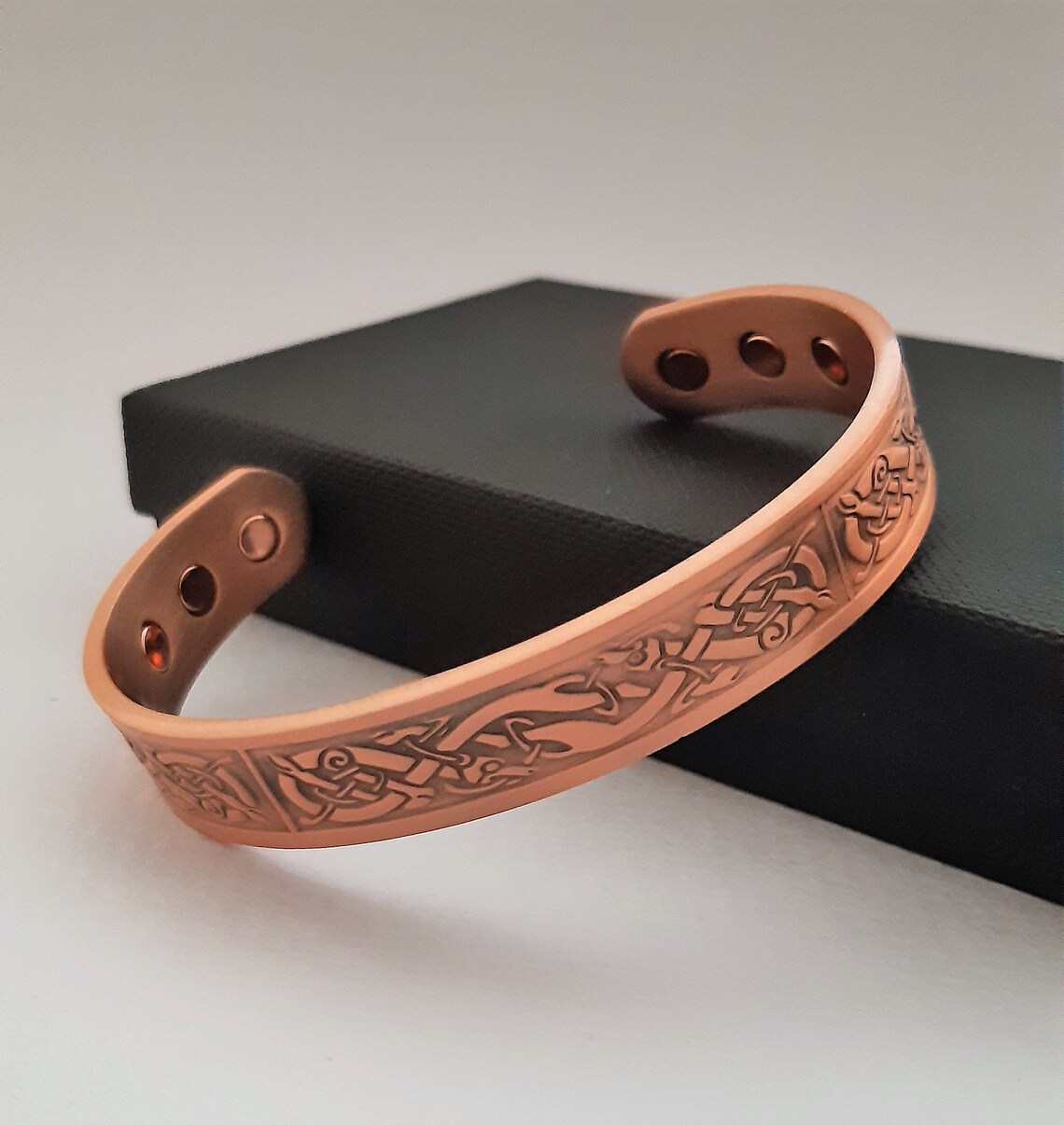 Mens Viking Copper Cuff Bracelet. Copper Bangle Etsy