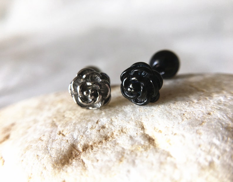 SPARKLING STAR CARTILAGE TRAGUS EAR PIERCING BARBELL STUD JEWELRY 18G 1//4/"