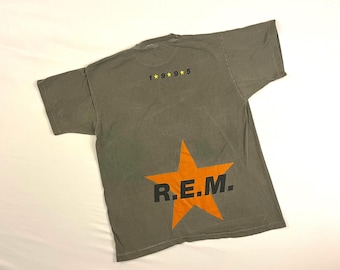 Vintage REM 1995 Monster Album Promo Tour Shirt / Experimental Art