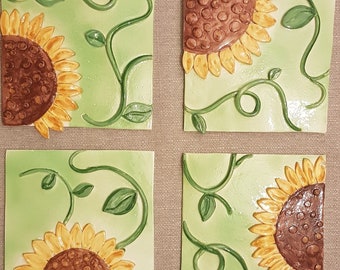 Sunflowers tiles