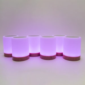 Set of Six Long Distance Friendship Lamps