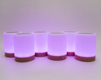Set of Six Long Distance Friendship Lamps