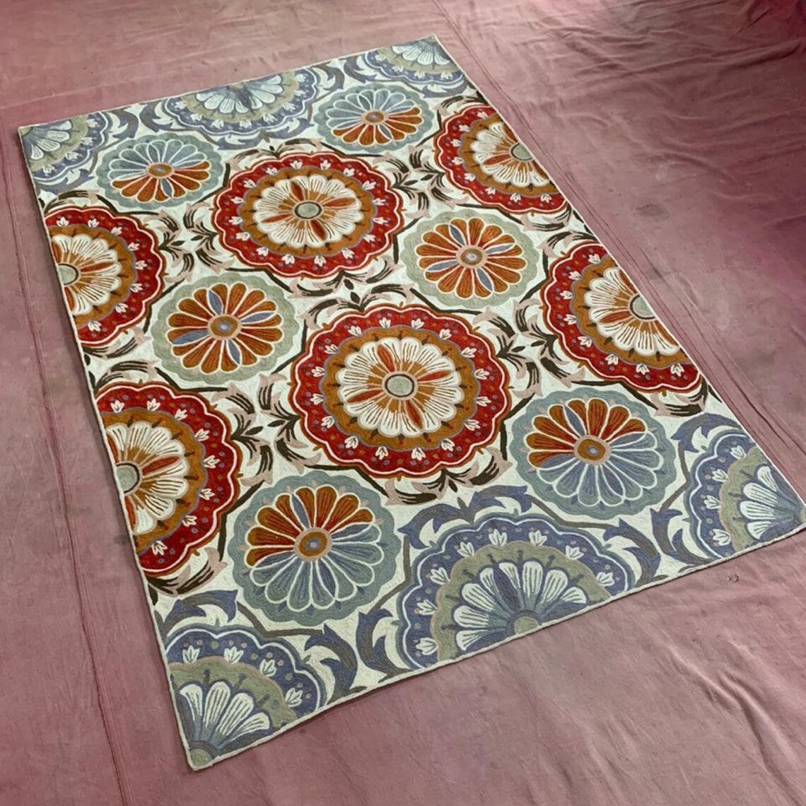 Cashmere Handmade Rug Cashmere Carpet Woolen Rug Floor Mat Etsy