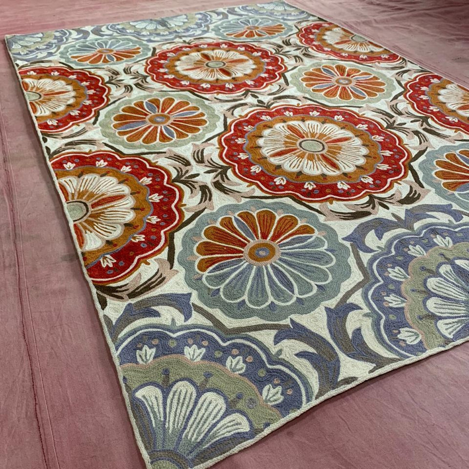 Cashmere Handmade Rug Cashmere Carpet Woolen Rug Floor Mat Etsy