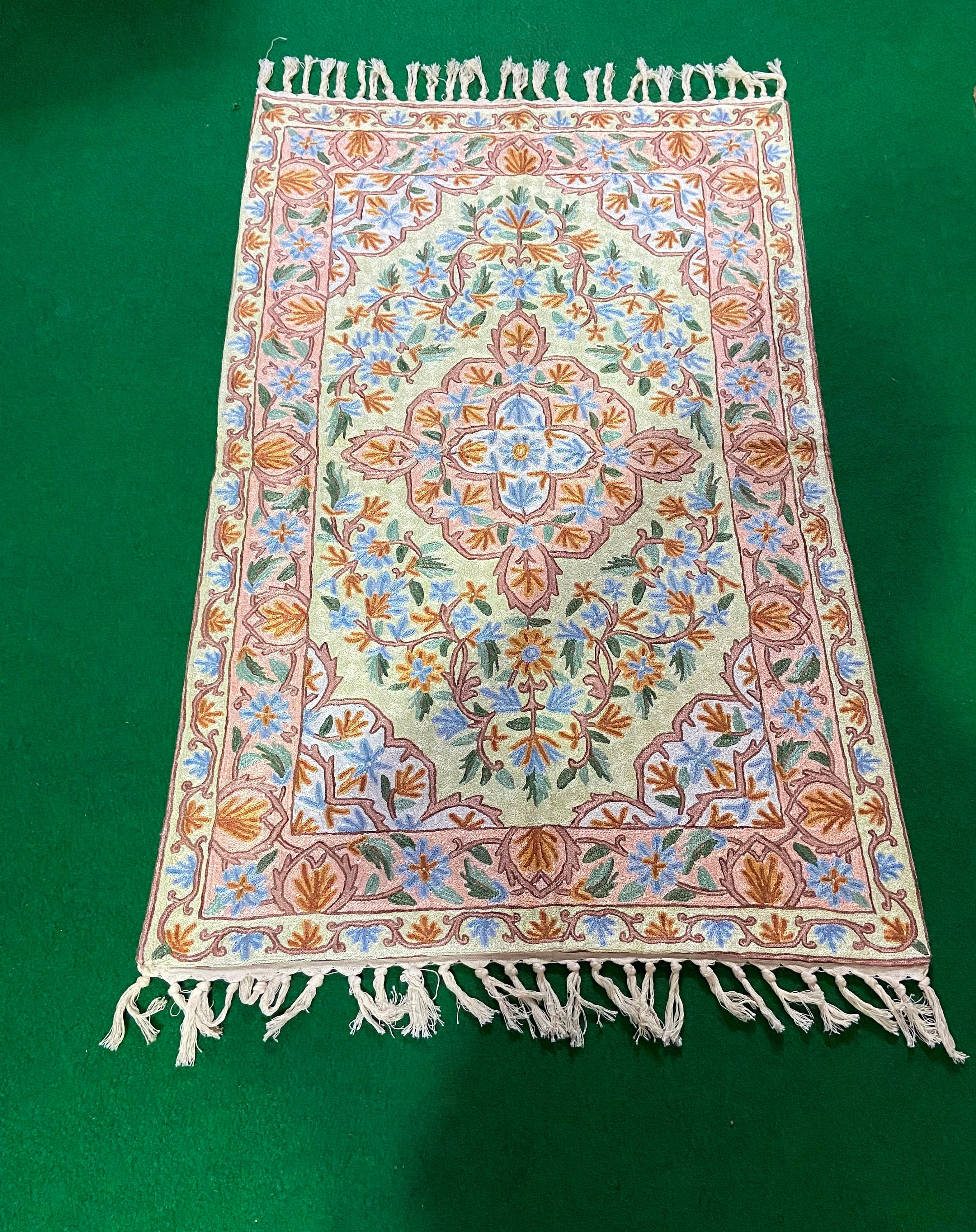 Cashmere Handmade Rug Cashmere Carpet Silk Rug Floor Mat Area Etsy