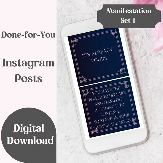 Manifestation Quotes Pre Made Instagram Posts Monthly Etsy Manifestation Quotes Pre Made Instagram Posts Monthly Etsy