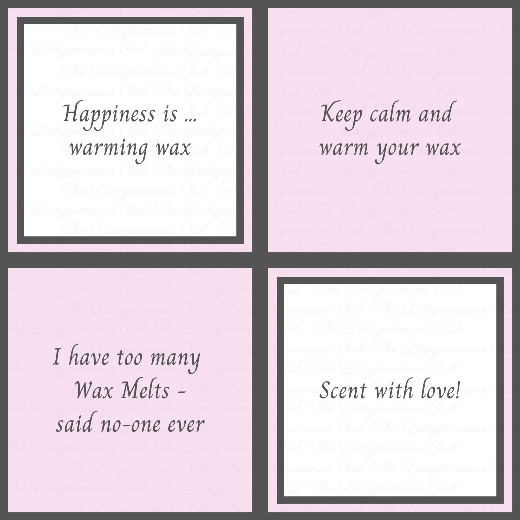 Wax Melt Quote Posts Ready to Use for Instagram Pink Etsy