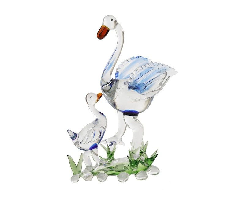 for The Home Decorative showpiece with Transparent Glass Material Bathakh Pair