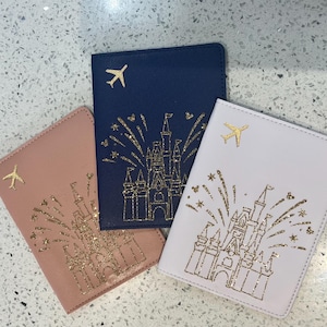 Passport Cover | Personalised With Name | Princess | Castle