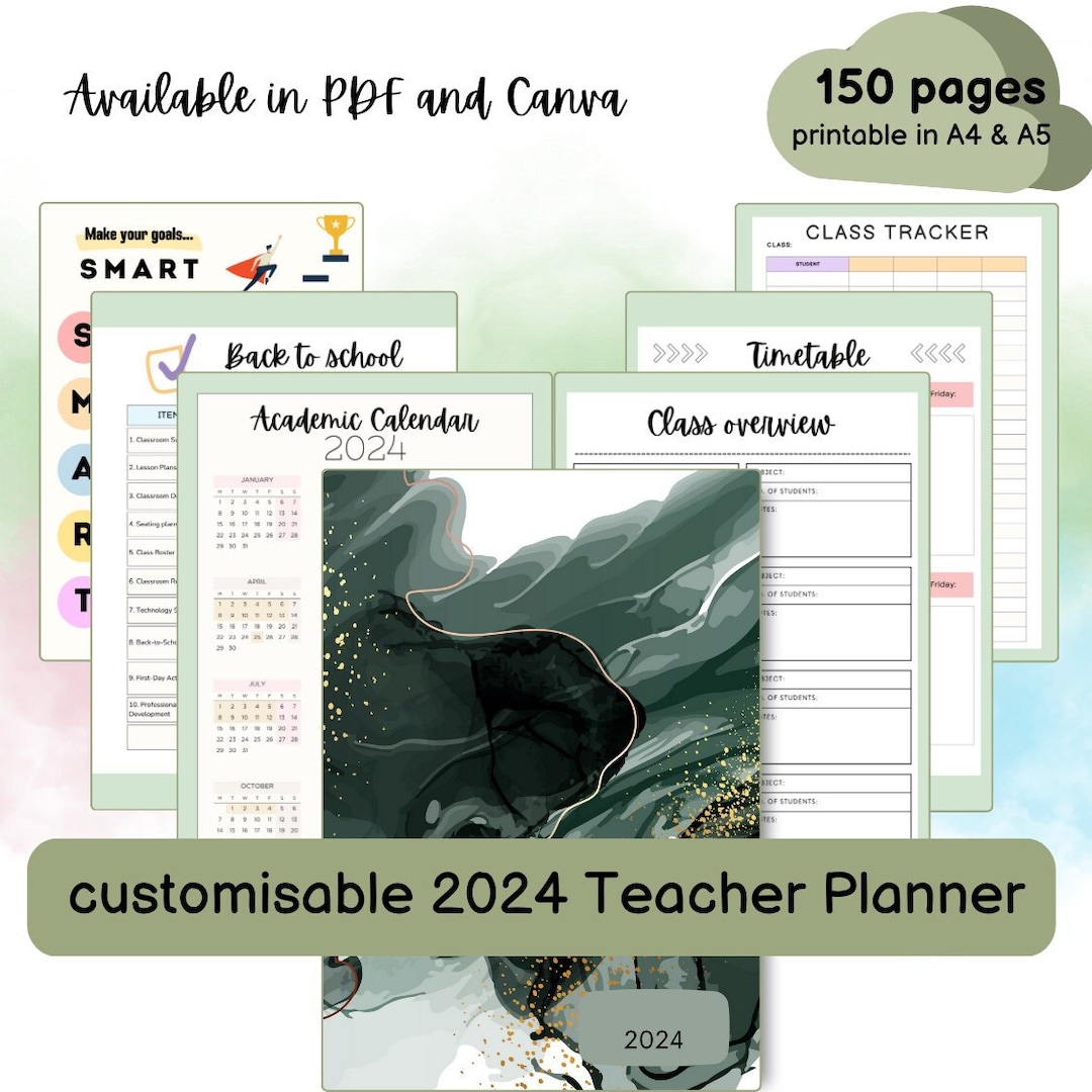 Australian Teacher Weekly Planner 2024 VIC School Dates DIGITAL Diary