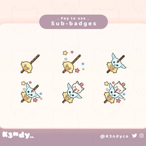 Twitch sub/bit badges | Final Fantasy Dango FFXIV Cute Kawaii | Twitch Stream Sub badges