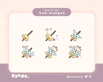 Twitch sub/bit badges | Final Fantasy Dango FFXIV Cute Kawaii | Twitch Stream Sub badges