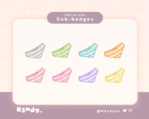 Anime cat Twitch sub badges  Twitchbadges